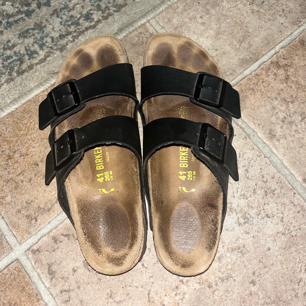 Birkenstock Black Arizona Sandals Size 10